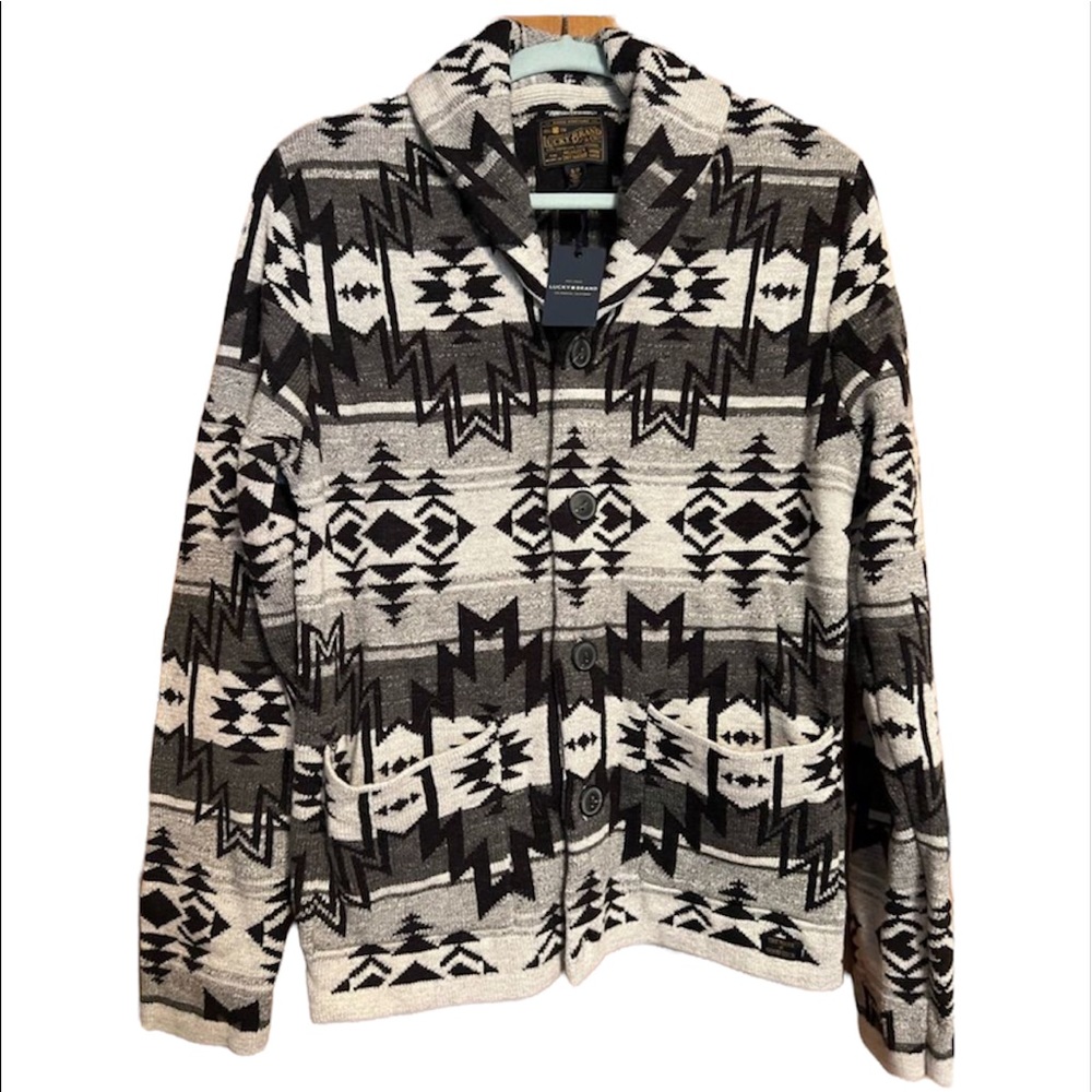 Lucky Brand Mens Cardigan sweater - Picture 6 of 7